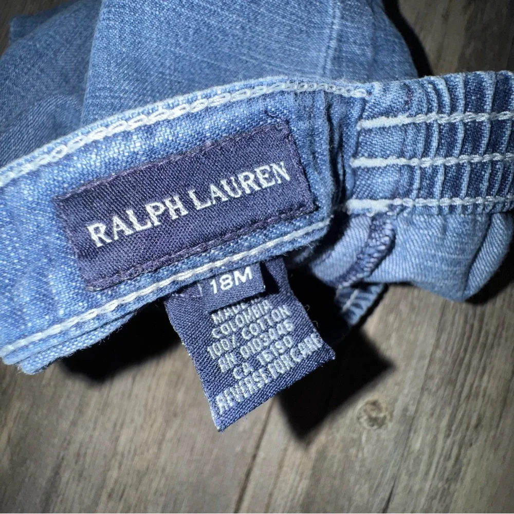 Vintage Ralph Lauren Kids Light Blue Denim Capris